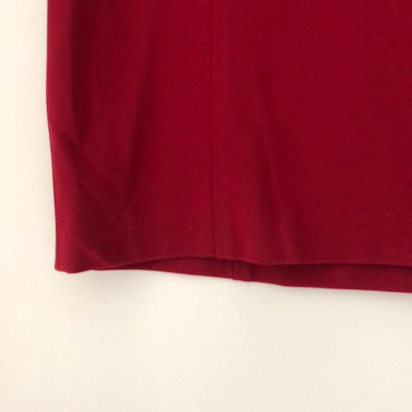 Ann Taylor Red Button Skirt Size 4 - Picture 3 of 8